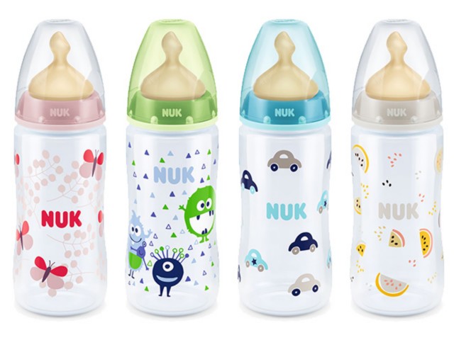 Bute.niem. 300ml  NUK First Choice+ z tw. (PP) ze smocz. lateksowym 1M 741.801 interakcje ulotka  - 1 szt.