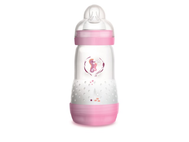 Butel. MAM 260 ml  Anti-Colic 2 m+ Girl interakcje ulotka butelka - 1 szt.