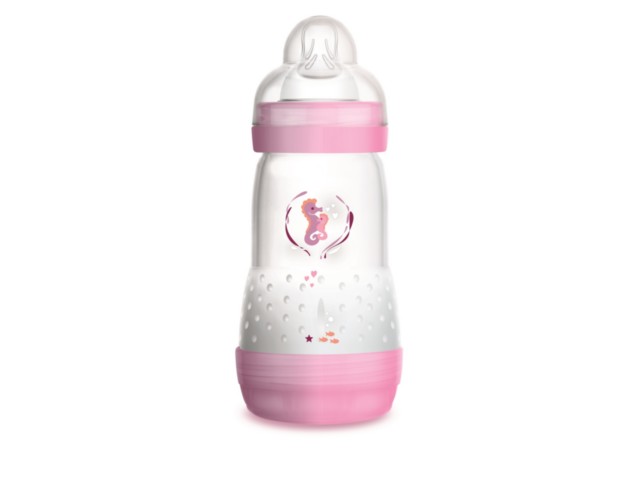 Butel. MAM 260 ml  Anti-Colic 2 m+ Girl interakcje ulotka butelka  1 szt.