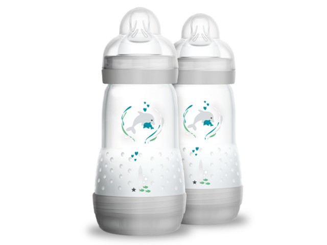 Butel. MAM 260 ml  Anti-Colic 2 m+ Unisex interakcje ulotka butelka - 2 szt.