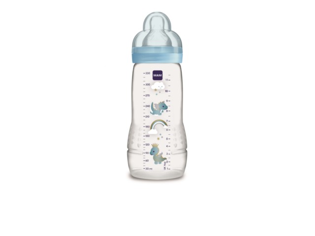 Butel. MAM 330 ml Baby Bottle Fairytale 4+ Boy do karmienia interakcje ulotka   1 szt.