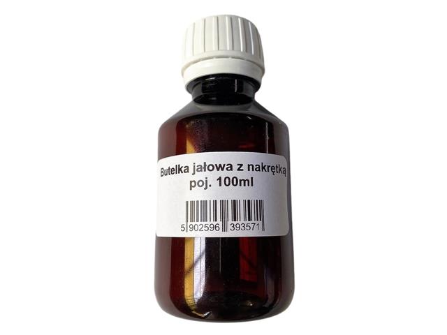 Butelka recepturowa 100 ml jałowa / sterylna z nakrętką w kolorze oranżowym interakcje ulotka   1 szt.