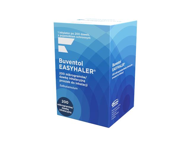 Buventol Easyhaler interakcje ulotka proszek do inhalacji 200 mcg/daw. 1 inhal. po 200 daw. | (+ pojemnik ochronny)