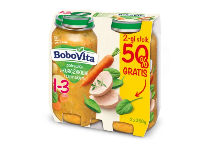 BV Potrawka z kurczkiem i szpinakiem 2GI50P interakcje ulotka   2 szt.