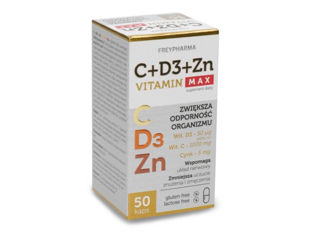 C+D3+ZN VITAMIN MAX interakcje ulotka kapsułki - 50 kaps.