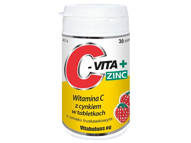 C-vita + Zinc interakcje ulotka tabletki - 30 tabl.