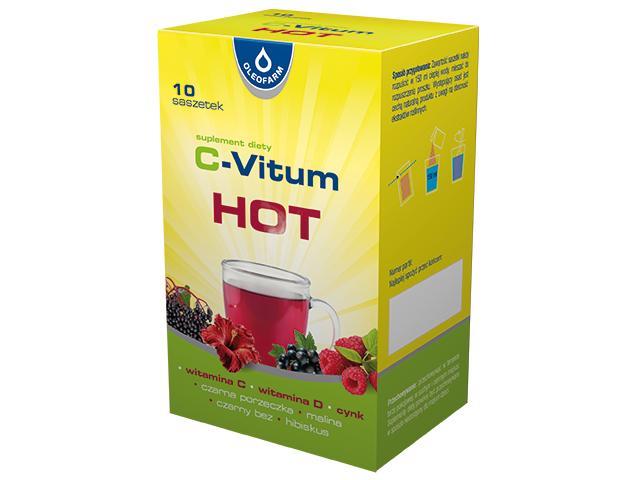 C-Vitum Hot interakcje ulotka saszetka  10 sasz.