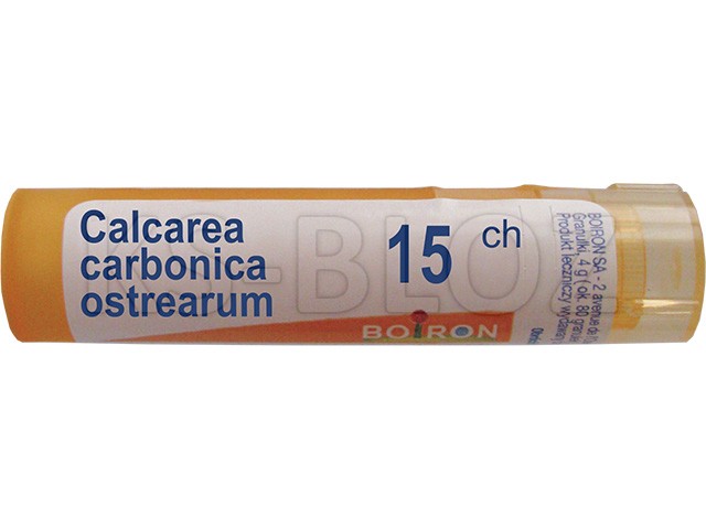 Calcarea Carbonica Ostrearum 15 CH interakcje ulotka granulki  4 g