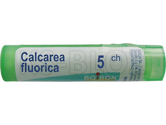 Calcarea Fluorica 5 CH interakcje ulotka granulki  4 g