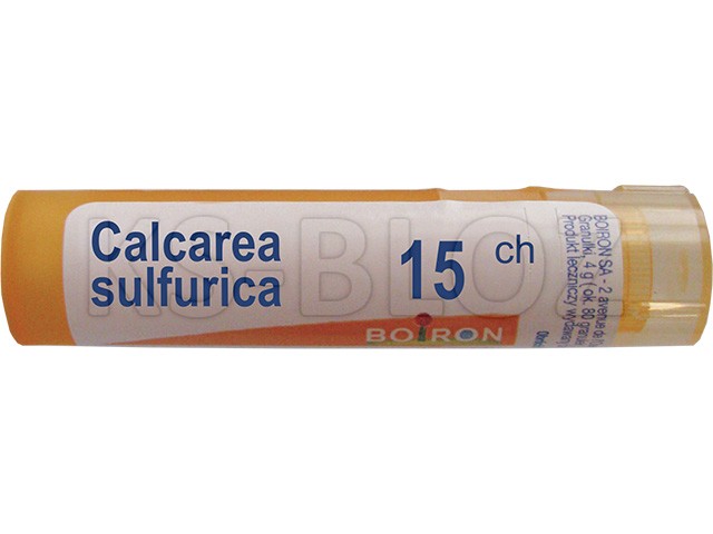 Calcarea Sulfurica 15 CH interakcje ulotka granulki  4 g