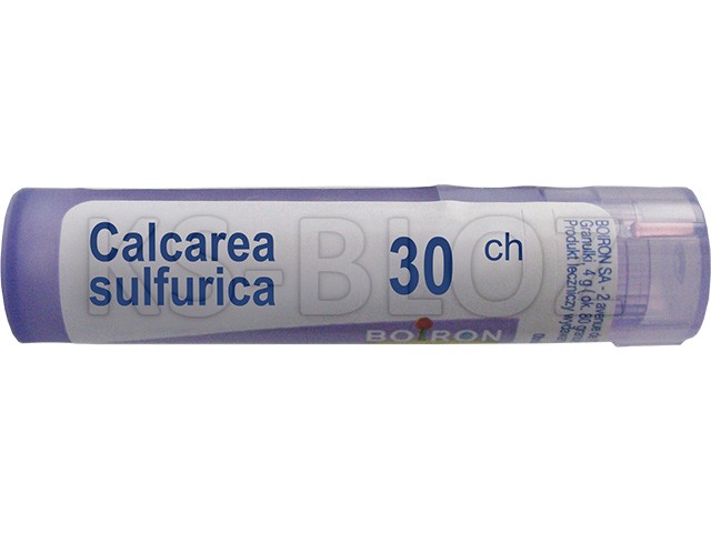 Calcarea Sulfurica 30 CH interakcje ulotka granulki  4 g