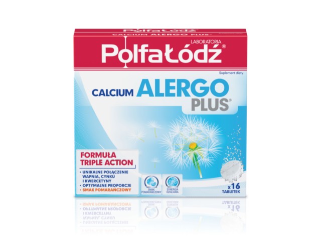 Calcium Alergo Plus interakcje ulotka tabletki musujące  16 tabl.