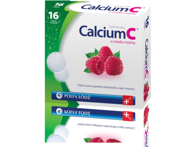 CALCIUM C MALINA Laboratoria PolfaŁódź interakcje ulotka tabletki musujące  16 tabl. (4 blist. po 4 tabl.)