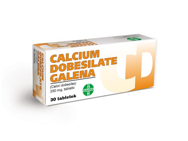 Calcium Dobesilate Galena interakcje ulotka tabletki 250 mg 30 tabl. | 3 blist.po 10 szt.