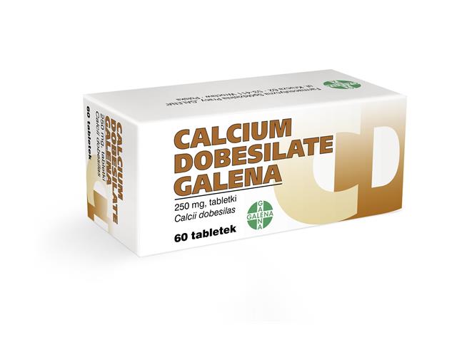 Calcium Dobesilate Galena interakcje ulotka tabletki 250 mg 60 tabl.