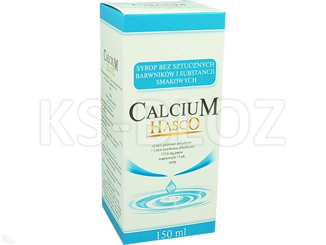 Calcium Hasco Allergy interakcje ulotka syrop 115,6 mg jonów Ca/5ml 150 ml | butelka