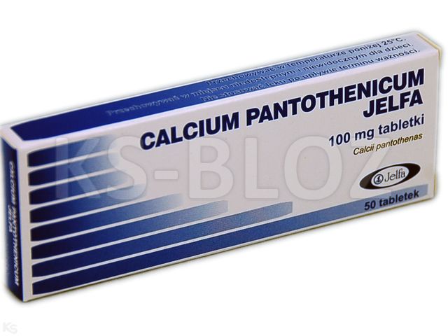 Calcium Pantothenicum Jelfa interakcje ulotka tabletki 100 mg 50 tabl.