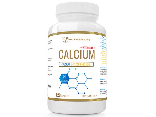 Calcium + Witamina C interakcje ulotka kapsułki - 120 kaps.