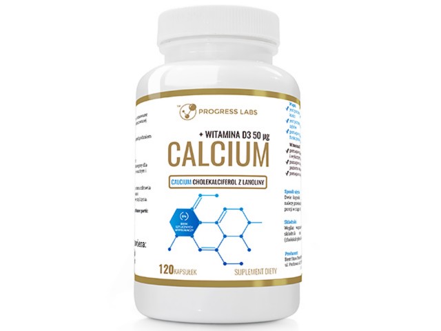 Calcium + Witamina D3 interakcje ulotka kapsułki - 120 kaps.