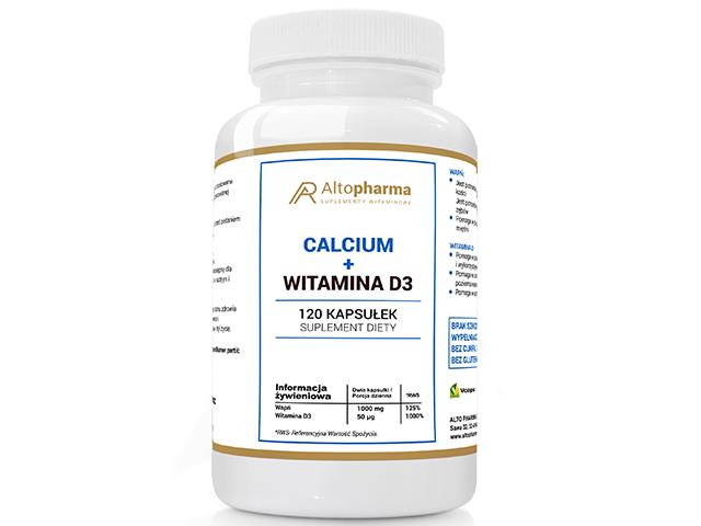 Calcium + Witamina D3 interakcje ulotka kapsułki - 120 kaps.