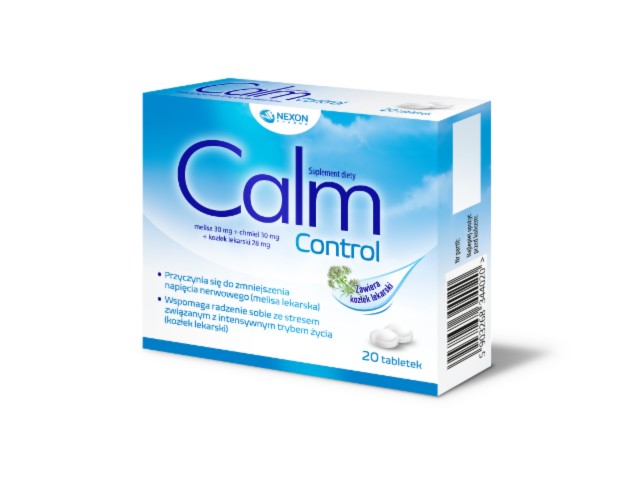 Calmcontrol interakcje ulotka tabletki  20 tabl.