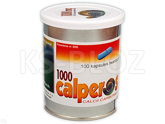 Calperos 1000 interakcje ulotka kapsułki twarde 400 mg Ca2+ 100 kaps. | pojem.