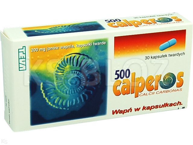 Calperos 500 interakcje ulotka kapsułki twarde 200 mg Ca2+ 30 kaps.