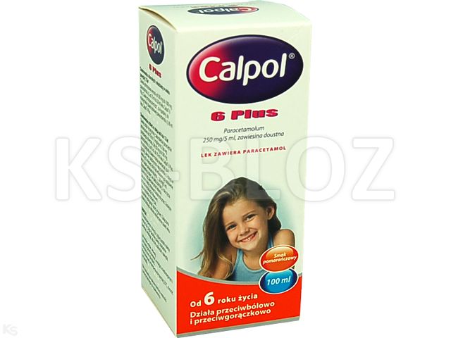 Calpol 6 Plus interakcje ulotka zawiesina doustna 250 mg/5ml 100 ml