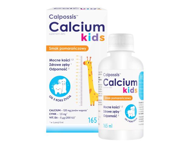 Calpossis Calcium Kids interakcje ulotka płyn - 165 ml