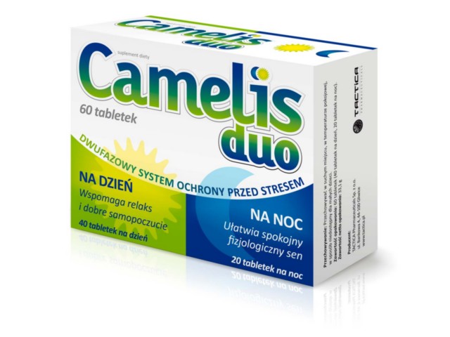 Camelis DUO interakcje ulotka tabletki - 60 tabl. (3 blist. po 20 tabl.)