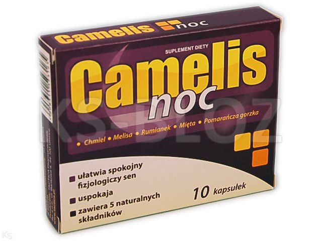Camelis noc interakcje ulotka kapsułki twarde - 10 kaps.