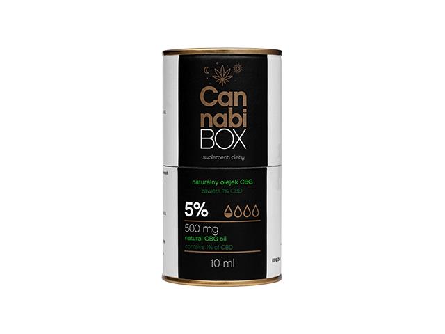 Cannabibox CBG 5% interakcje ulotka olejek  10 ml