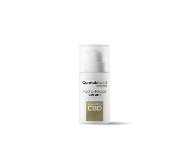 CannabiGold Ultra Care Hydro-Repair Serum Dry And Sensitive Skin interakcje ulotka serum - 30 ml