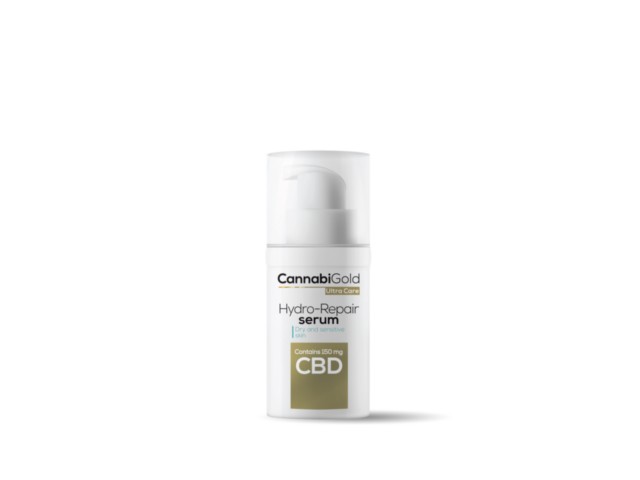 CannabiGold Ultra Care Hydro-Repair Serum Dry And Sensitive Skin interakcje ulotka serum  30 ml