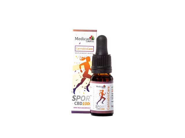 Cannabis Care Sport CBD1000 interakcje ulotka olejek - 10 ml