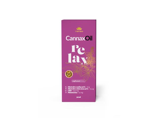 Cannax Oil Relax interakcje ulotka olejek - 30 ml
