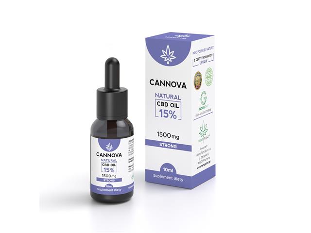 Cannova 15% interakcje ulotka olej  10 ml (butelka z kroplomierzem)