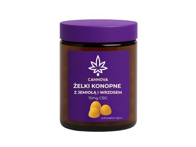 Cannova Natural Żelki konopne z jemiołą i wrzosem interakcje ulotka żelki - 60 szt.