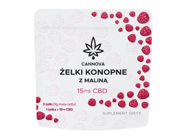 Cannova Żelki konopne z maliną interakcje ulotka żelki - 3 szt.