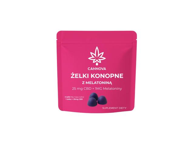 Cannova Żelki konopne z melatoniną interakcje ulotka żelki - 3 szt.