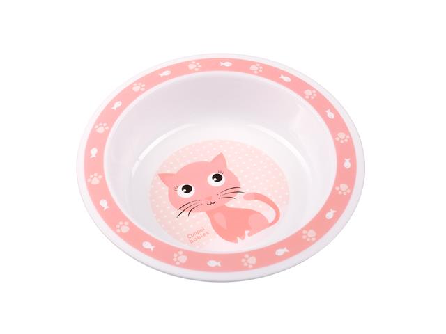 Canpol Babies Cute Animals Miseczka plastikowa 4/412_PIN 4 m+ interakcje ulotka miska - 1 szt.