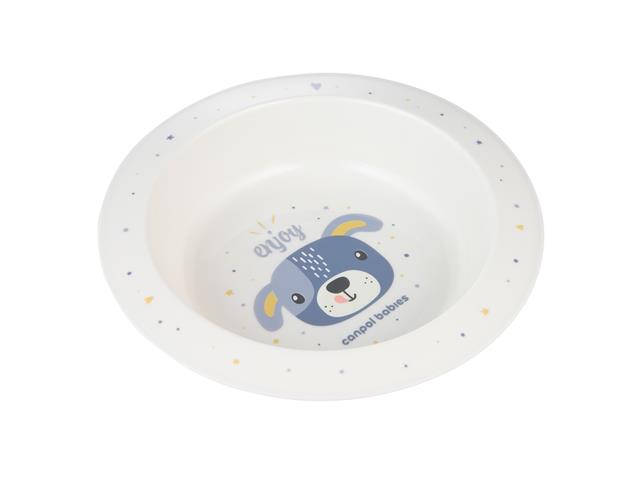 Canpol Babies Cute Animals Miska 270 ml dla dziecka plastikowa 4/412_BLU2 interakcje ulotka   1 szt.