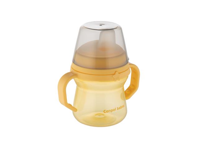 Canpol Babies Firstcup Kubek 150 ml z silikonowym ustnikiem 56/614_YEL interakcje ulotka kubek  1 szt.