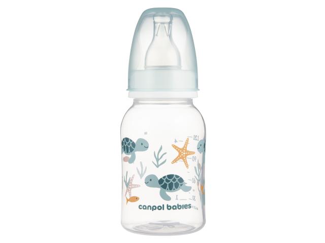 Canpol Babies Love & Sea Butelka 120 ml wąska PP niebieska 11/860_BLU interakcje ulotka butelka 1 szt.