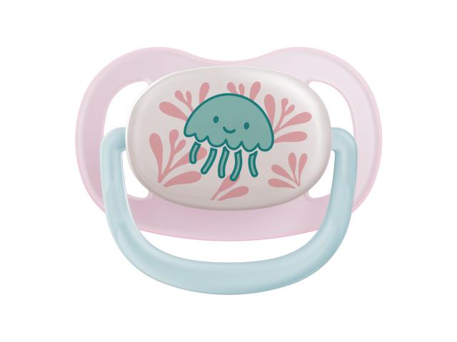 Canpol Babies Love & Sea Smoczek uspokajający anatomiczny silikonowy pink 34/910 18 m+ interakcje ulotka smoczek - 1 szt.