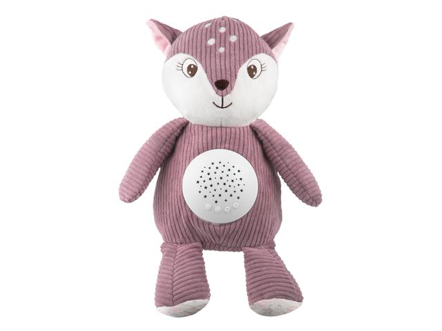 CANPOL BABIES Pluszowy Jelonek z pozytywką i projektorem 3w1 77/206_pin interakcje ulotka zabawka - 1 szt.