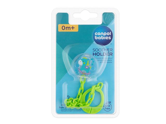 Canpol Babies Toys Łańcuszek do smoczka grey 10/889 0 m+ interakcje ulotka łańcuszek  1 szt.