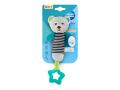 Canpol Babies Zabawka gryzak pluszowa z piszczkiem szara bears 68/055_GREY 0 m+ interakcje ulotka zabawka  1 szt.
