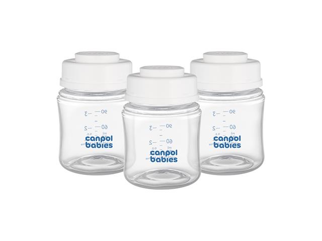 Canpol Babies Zestaw butelek do przechowywania pokarmu 120 ml 35/235 interakcje ulotka   3 szt.