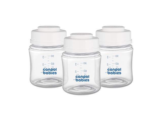 Canpol Babies Zestaw butelek do przechowywania pokarmu 120 ml 35/235 interakcje ulotka zestaw  3 szt.